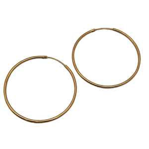 Boucles Créoles en Or Jaune 18 Carats