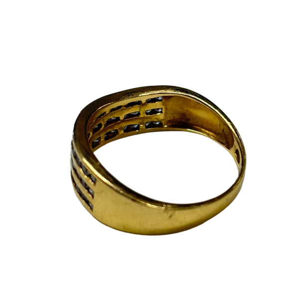Superbe Bague avec Diamant en Or Jaune 18K