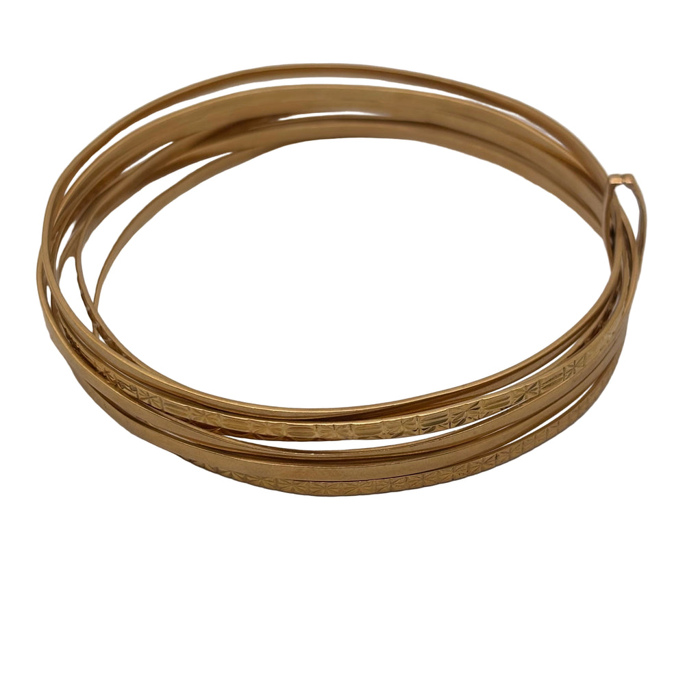 Bracelet jonc en or jaune 18K -  31.16G