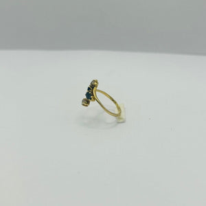 Bague Toi et Moi Or Jaune 18K T.53