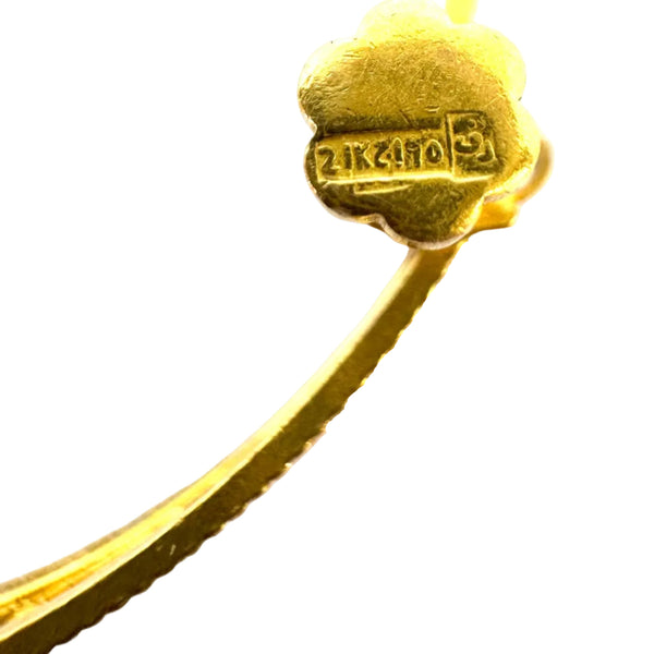 Bracelet Jonc en Or Jaune 21K