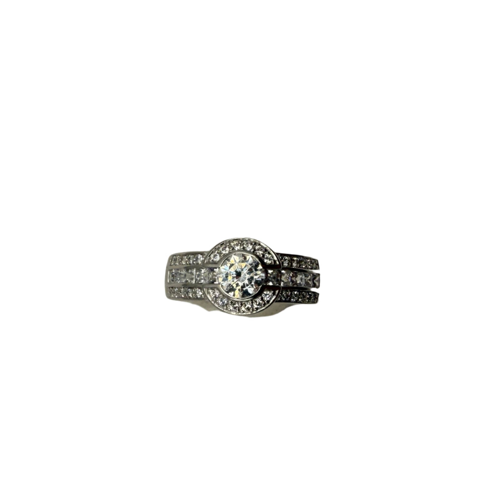 Bague en or blanc 18K Taille-56