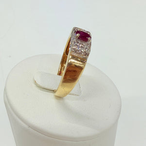 Bague en Or Jaune et Or Blanc 18k