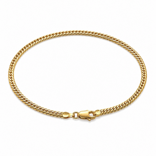 Bracelet Maille Gourmette Or Jaune 18 Carats