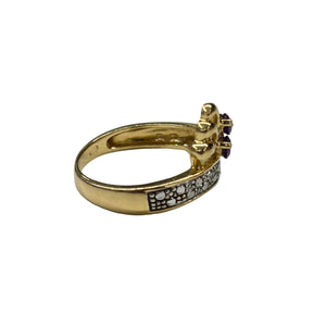 Bague Empierrée en Or Jaune et Or Blanc 18K