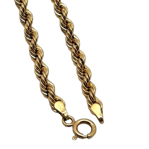 Collier Torsadé Matinée en Or Jaune 18K