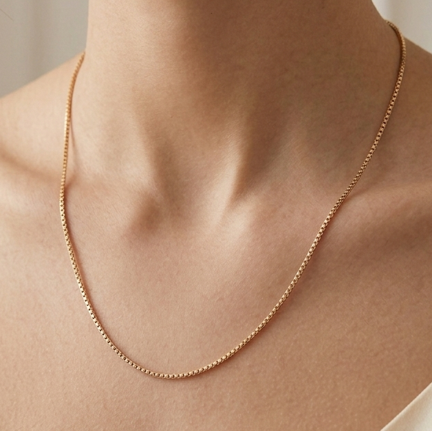 Collier Princesse en Or Jaune 18K - 41.5cm - 2.05gr