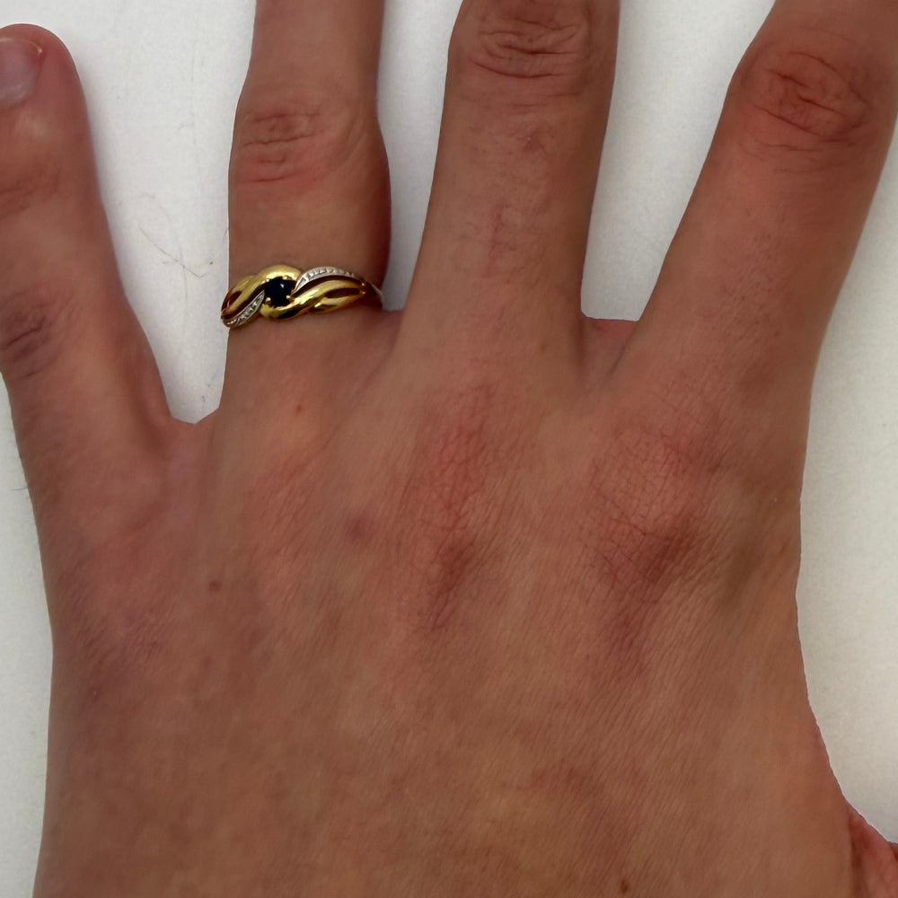 Bague Or Jaune 18 K - Taille 53 -  1.13 G
