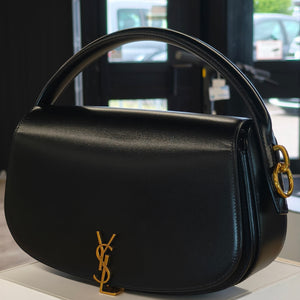 Sac à main YSL  Voltaire en cuir noir
