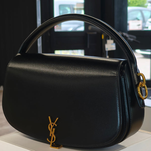 Sac à main YSL  Voltaire en cuir noir