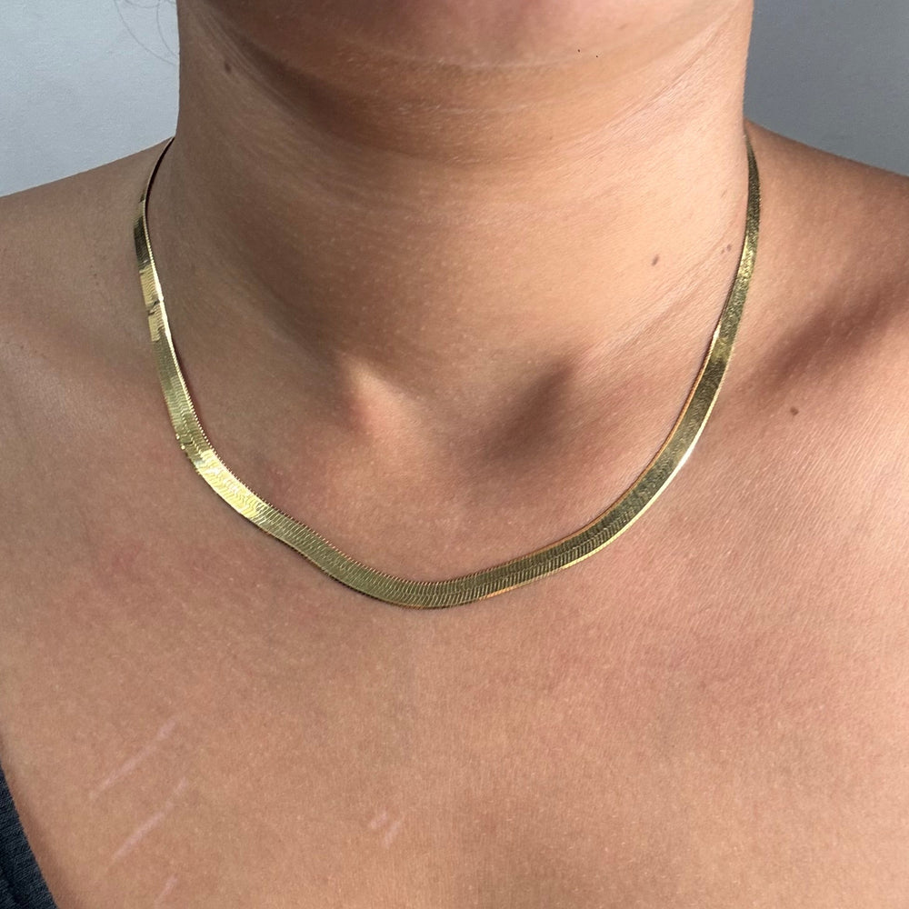 Collier ras du cou en or jaune 18K 10.95 Grs