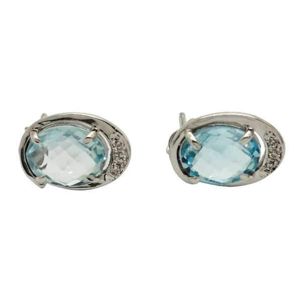 Boucles d'oreilles Or Blanc 18 Carats