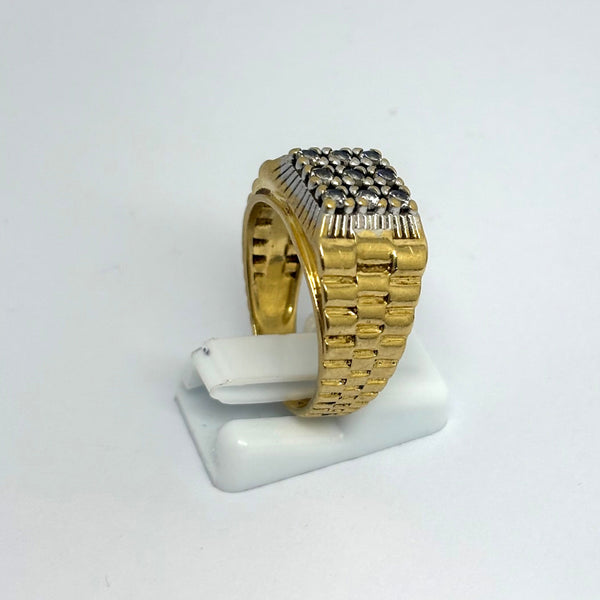 Bague Chevalière OR Jaune 18 K - Taille 60 - 9.71 G