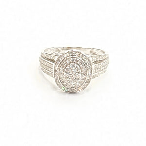Bagues en or blanc 18K - Taille 56 -  3.64 G