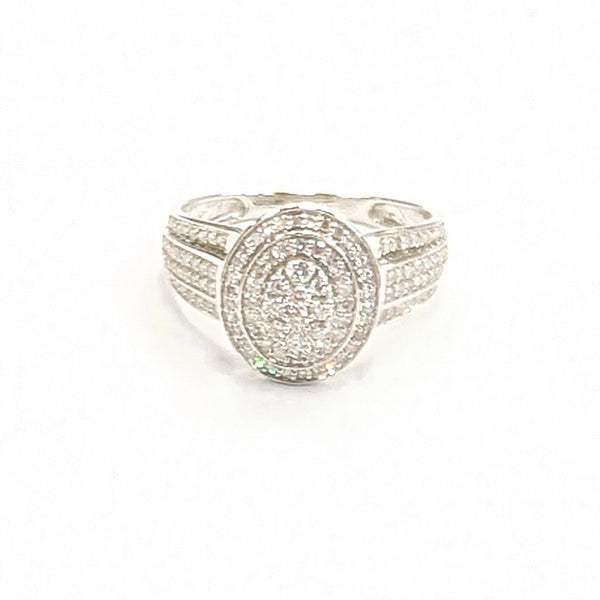 Bagues en or blanc 18K - Taille 56 -  3.64 G