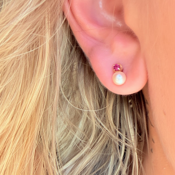 Boucles d'oreilles or jaune 18k - 0.84 Grs