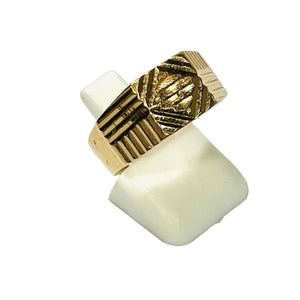 Chevalière en Or Jaune 18 carats - Taille 55