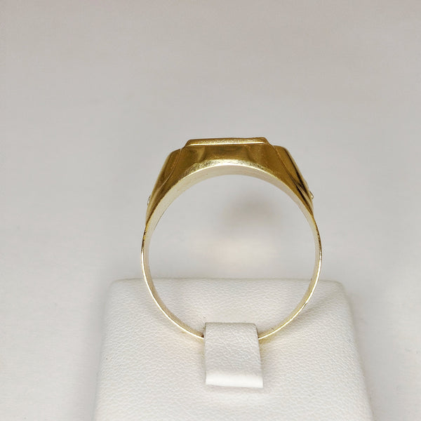 Chevalière en Or Jaune 18 Carats Tête d'Aigle - T 64