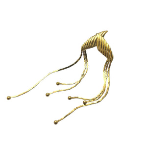 Boucles d'oreilles Pendantes en Or Jaune 18 Carat