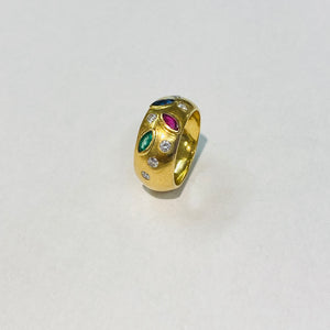 Bague en Or Jaune 18K Taille-52