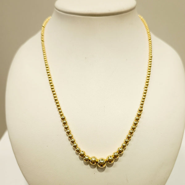 Collier Matinée Or Jaune 750 Perles d'or