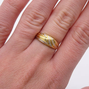 Bague en Or jaune 18K - 1.60g - Taille 53