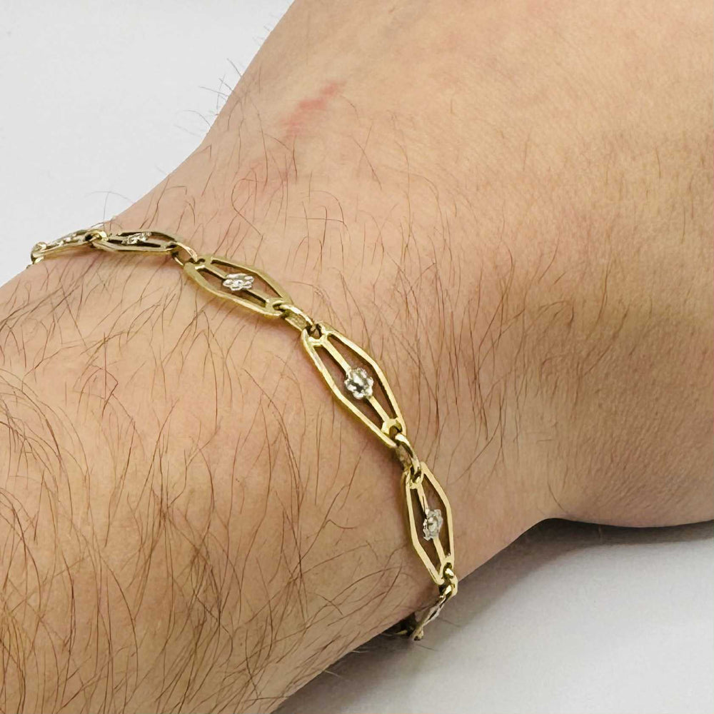 Bracelet  en or jaune 18 carats 16.3cm