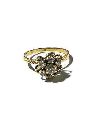 Bague en Or Jaune avec Oxyde de Zirconium