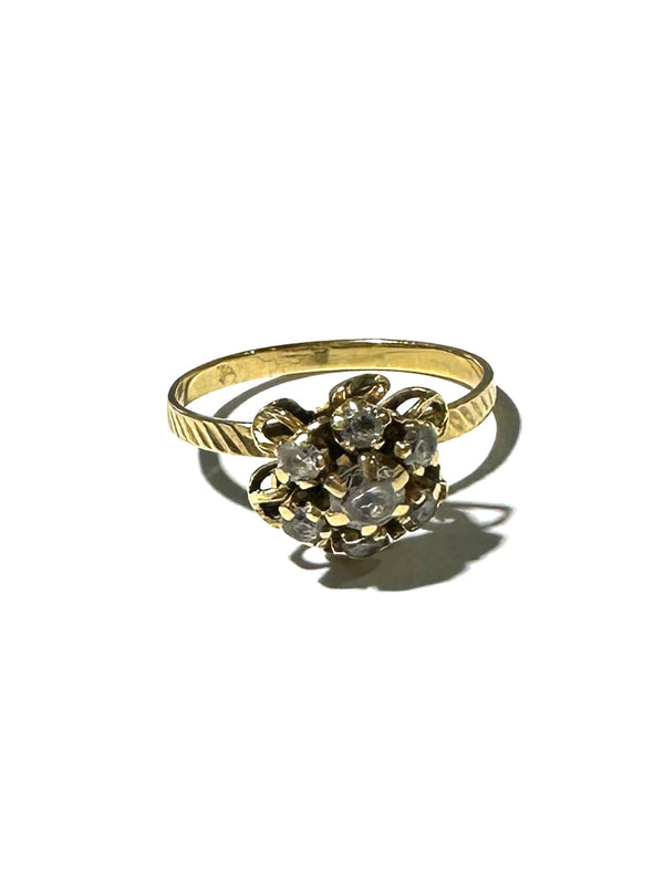 Bague en Or Jaune avec Oxyde de Zirconium