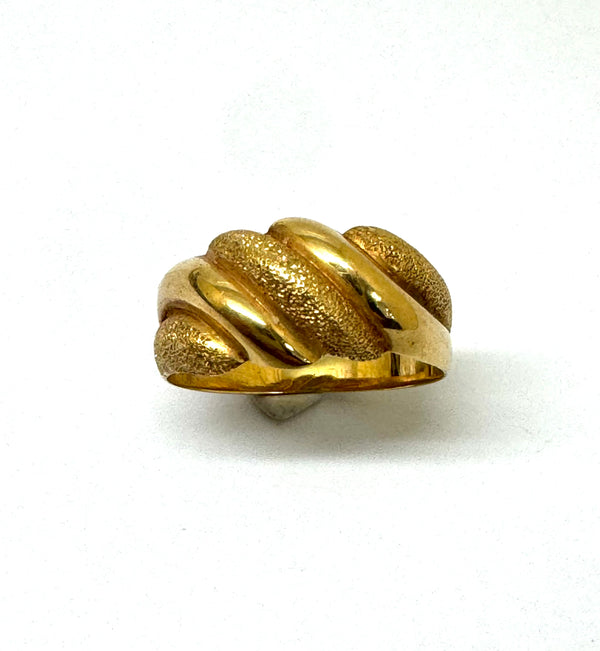 Alliance en Or Jaune 18 K- Taille 53 - 2.42G