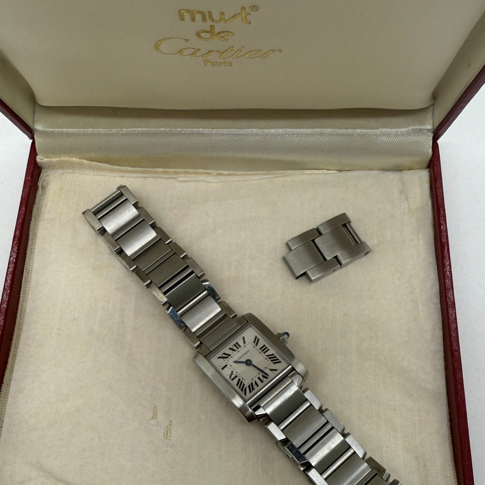 Montre Cartier Tank Automatique Acier 2004 en Très Bon Etat