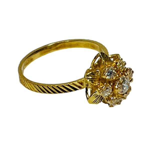 Bagues en or jaune 18k - 2.53 G - Taille : 51