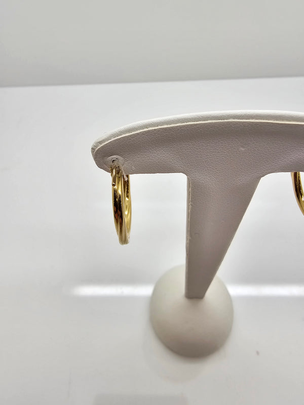 Boucles d'oreilles Créoles en Or Jaune 18K - 1.62 Grs