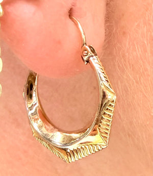 Boucles d'oreilles Créoles en Or Jaune 18k - 1.41 G