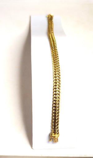 Bracelet Fantaisie en Or Jaune 18 Carats - 7.94 Grs