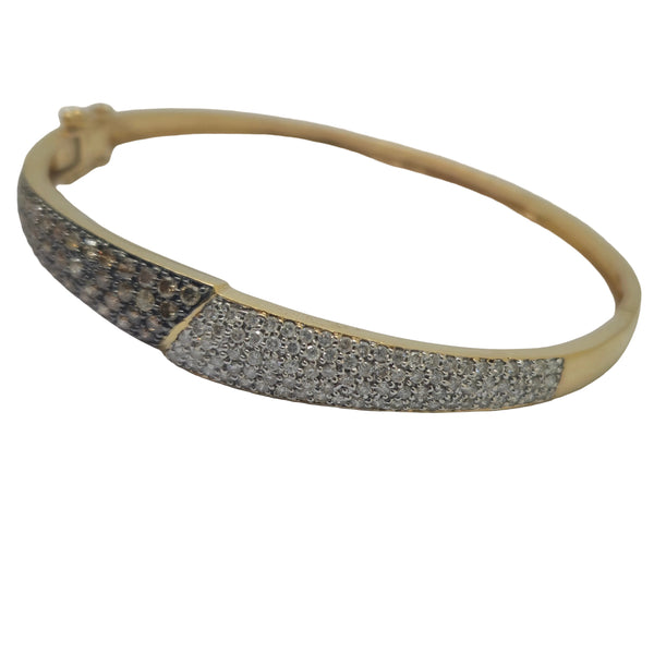Bracelet Jonc en Diamants en Or Jaune 18 Carats