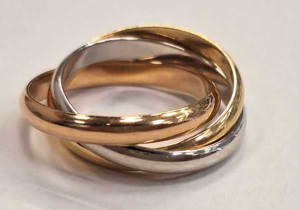 Bague Alliance en 3 Ors 18K