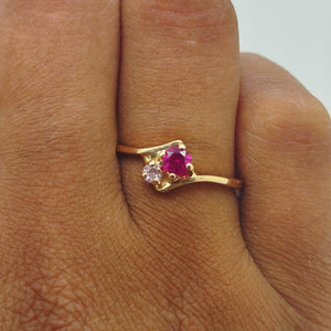 Bague en Or Jaune 18K - Taille 52 - 2.19 Grs