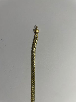 Bracelet Gourmette Or Jaune 18K 4.79 Grs