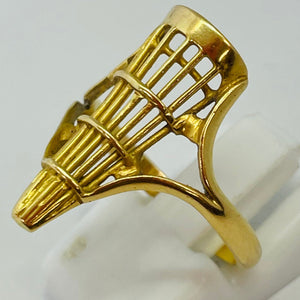 Bague Filigrane Or Jaune 18 Carats - Taille 54