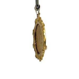 Pendentif Porte Pièce en Or Jaune 18k - 9.89 G