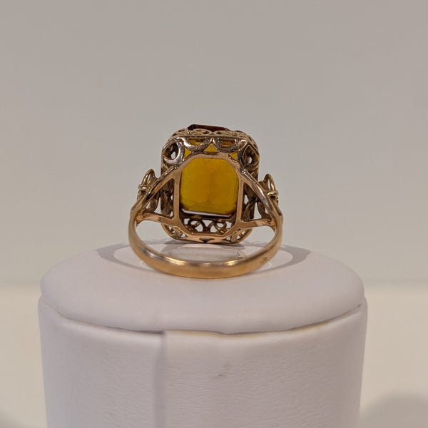 Bague en Or Jaune 18K - 5.81 Grs - Taille 56
