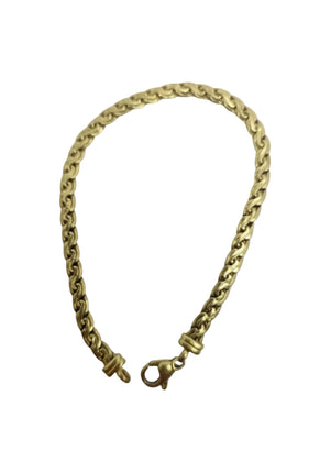 Bracelet Or Jaune 18 Carats Palmier 20 cm