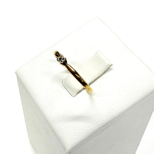 Solitaire en or jaune 18k Taille-55