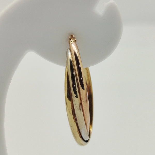 Boucle d'oreille en Or Jaune, Or Blanc, Or Rose  18 carats