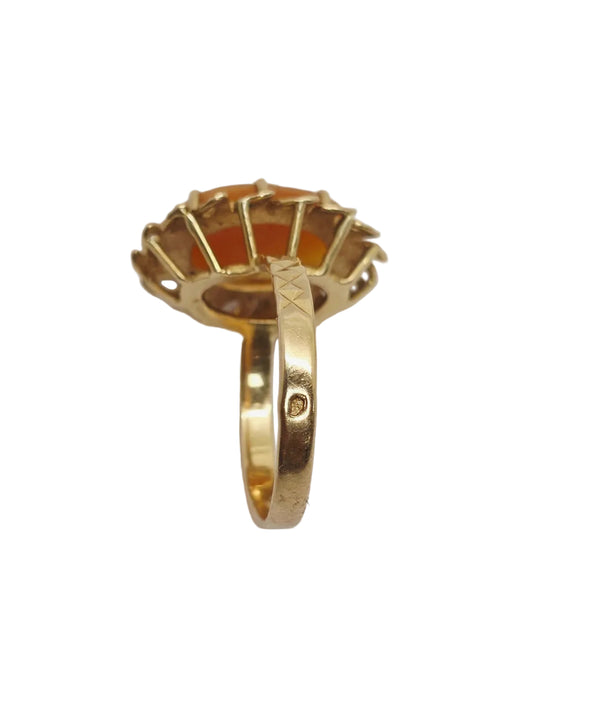 Camée Or Jaune 18 Carats - Taille 55