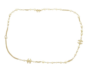 Collier Sautoir Chanel CC en dorure - 57.60 G