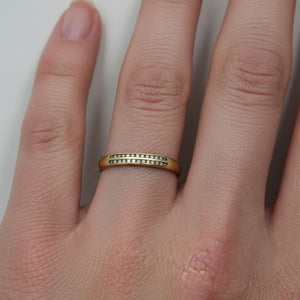Bague Alliance en Or Jaune 18K - Taille 54 - 1.45 Grs