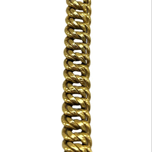 Bracelet Maille Américaine en Or Jaune 18k