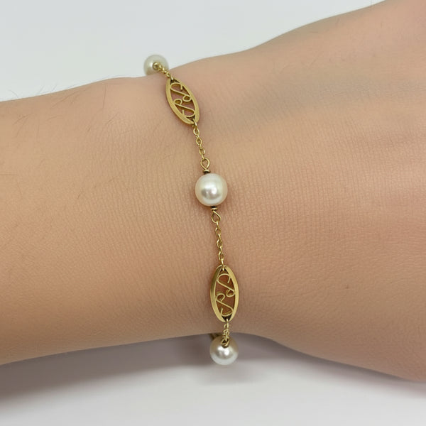 Bracelet Maille Filigrane Or Jaune 18K - 3G